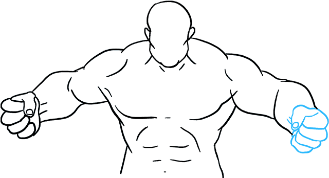 How To Draw Hulk - Line Art (680x678), Png Download