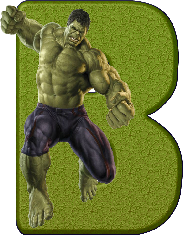 *✿**✿*hulk*✿**✿* - - B - Letra L De Superheroes (767x983), Png Download
