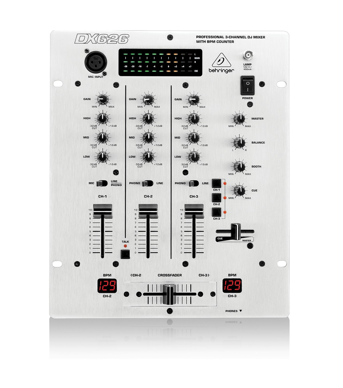 Behringer Pro Mixer Dx626 3-channel Dj Mixer - Behringer Dx626 Dj Mixer (1096x1242), Png Download