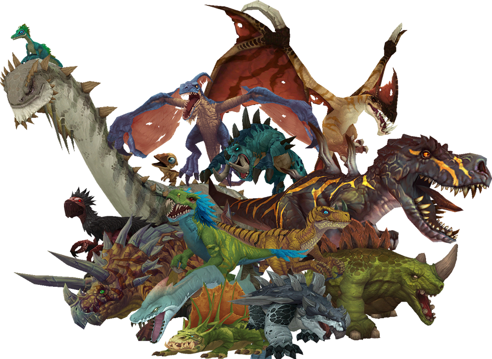 Dinosaur - Warcraft Dinosaurs (1000x731), Png Download