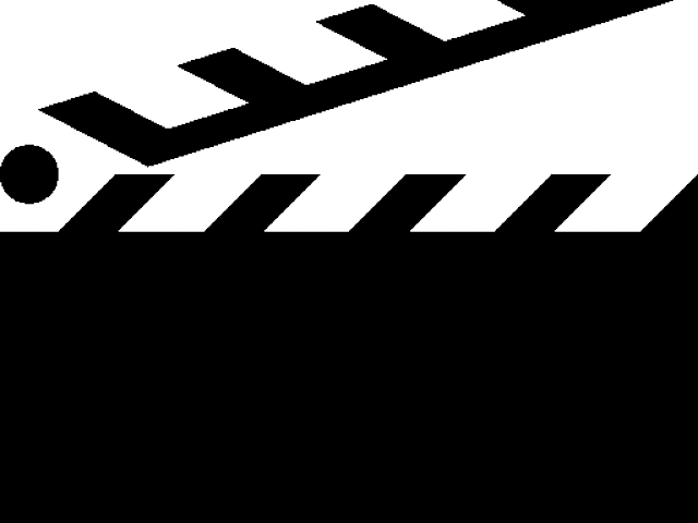 Clapperboard Clipart Video - Claquetas De Cine Png (640x480), Png Download