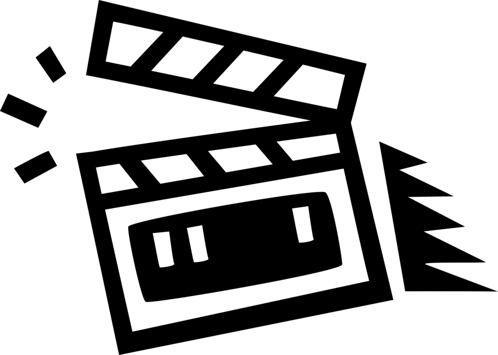 Vector Illustration Of Filmmaking And Video Production (980x700), Png Download