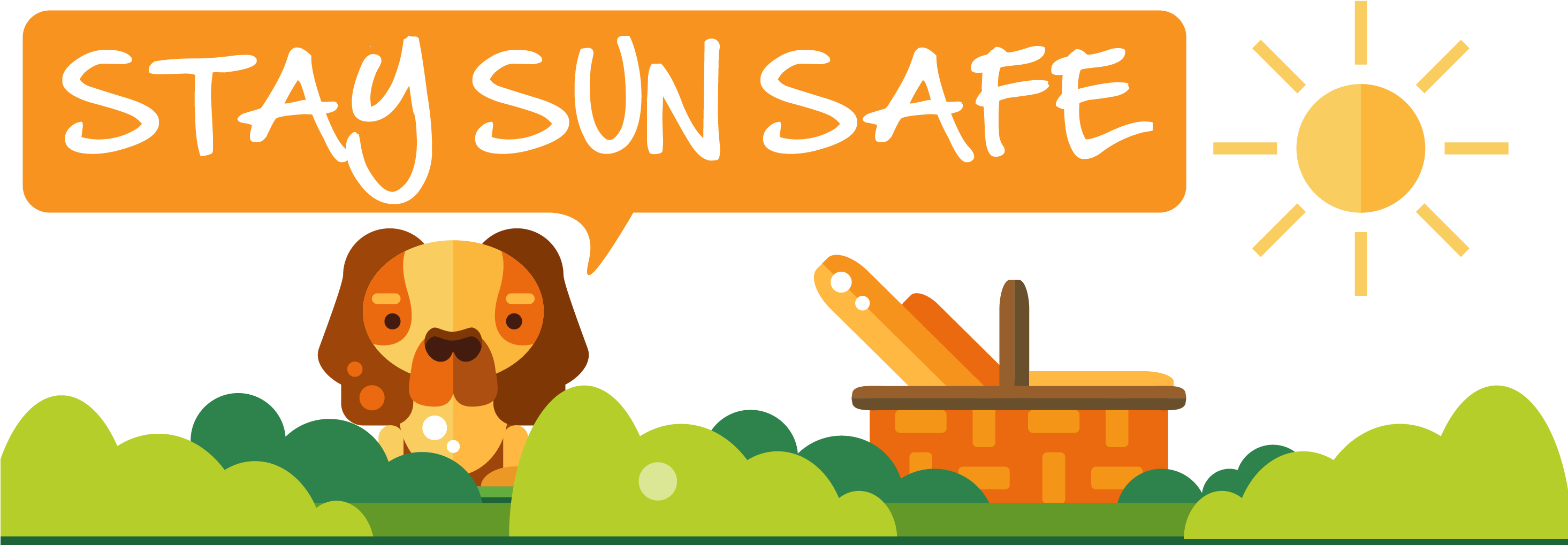 Follow The 5-s In The Summer Sun - Illustration (2929x1069), Png Download