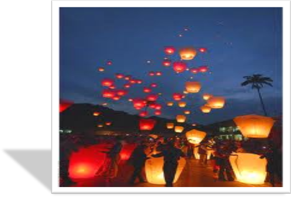 Chinese Sky Lanterns - Sky Lantern (946x640), Png Download