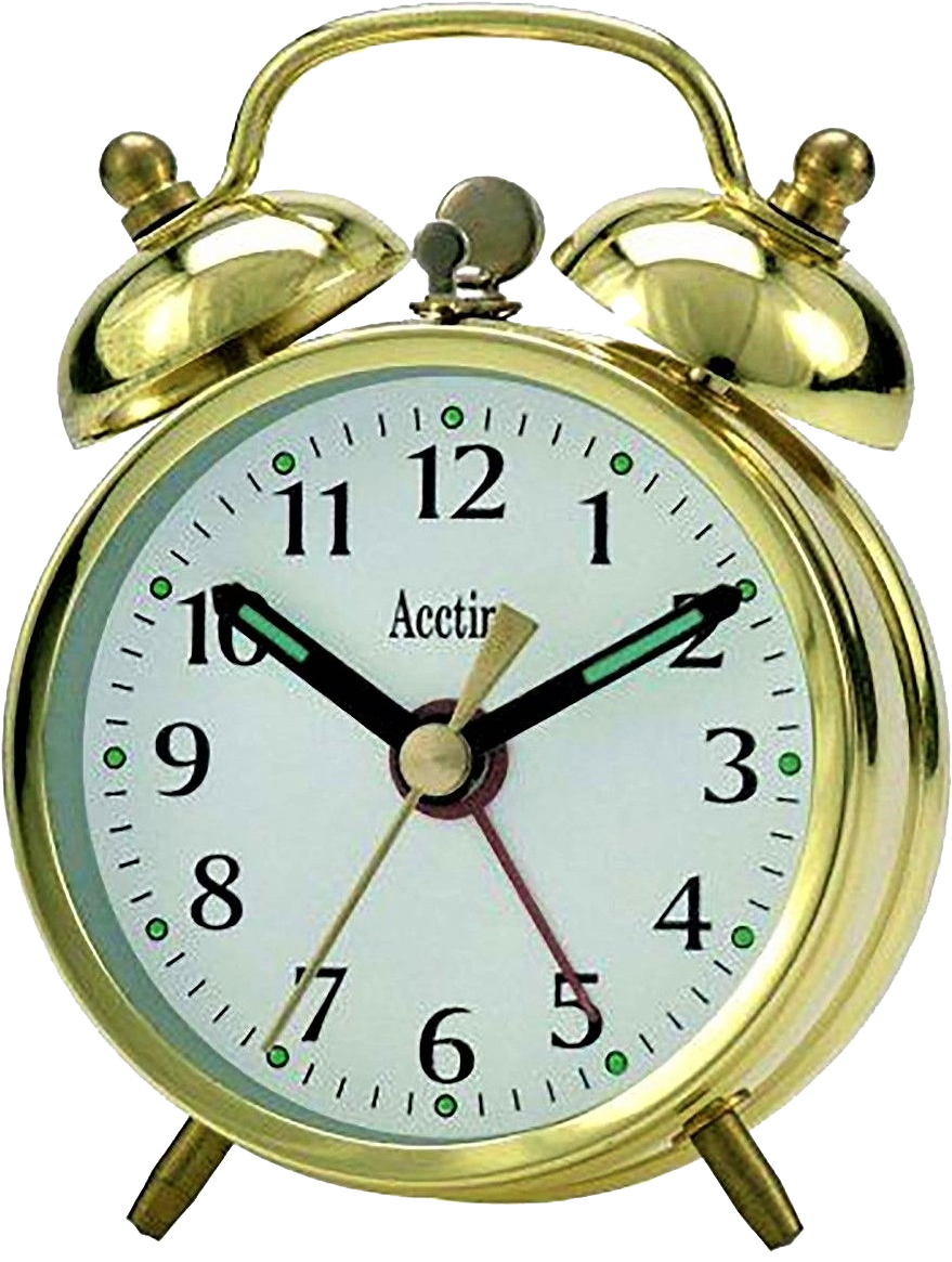 Acctim Selworth Keywound Wind Up Double Bell Alarm Mechanical Alarm