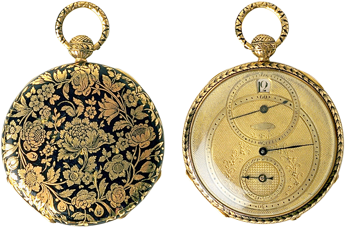 Clock Pocket Watch Gold - Pocket Watch (1280x819), Png Download