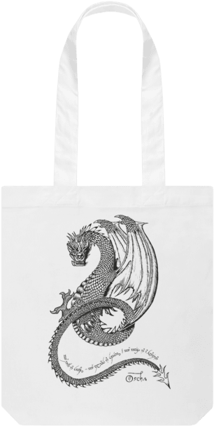 White Smaug™ Tote Bag - Tote Bag (640x674), Png Download