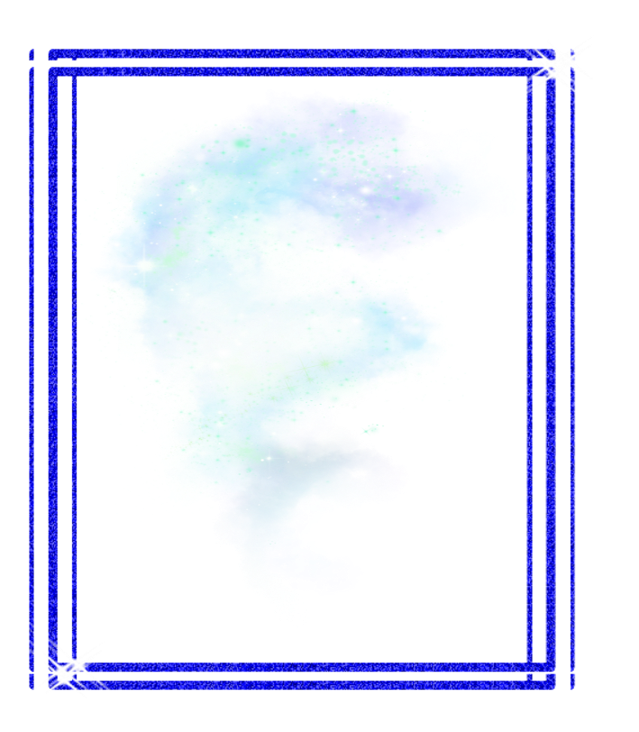 Mq Blue Dust Smoke Frame Frames Border Borders - Colorfulness (1024x1024), Png Download