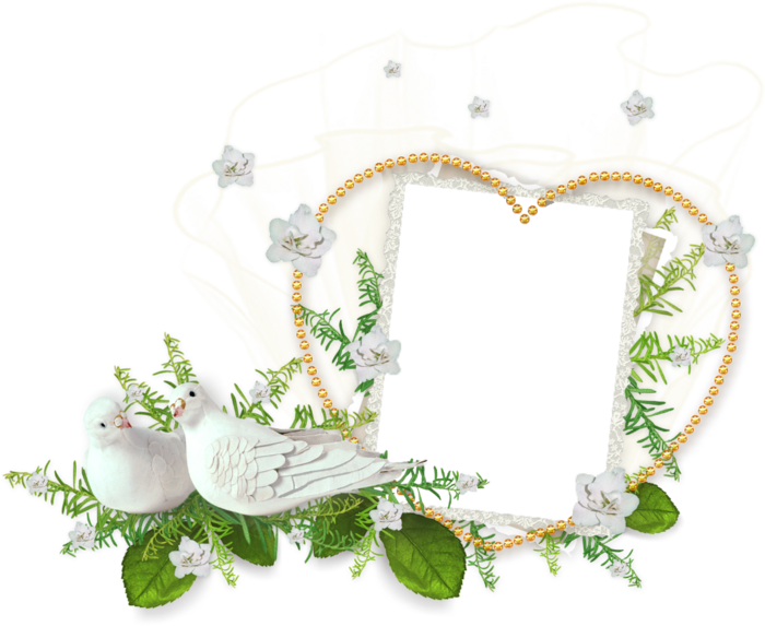 82357436 Large Love Frame2 - Свадебные Рамки На Прозрачном Фоне (700x573), Png Download