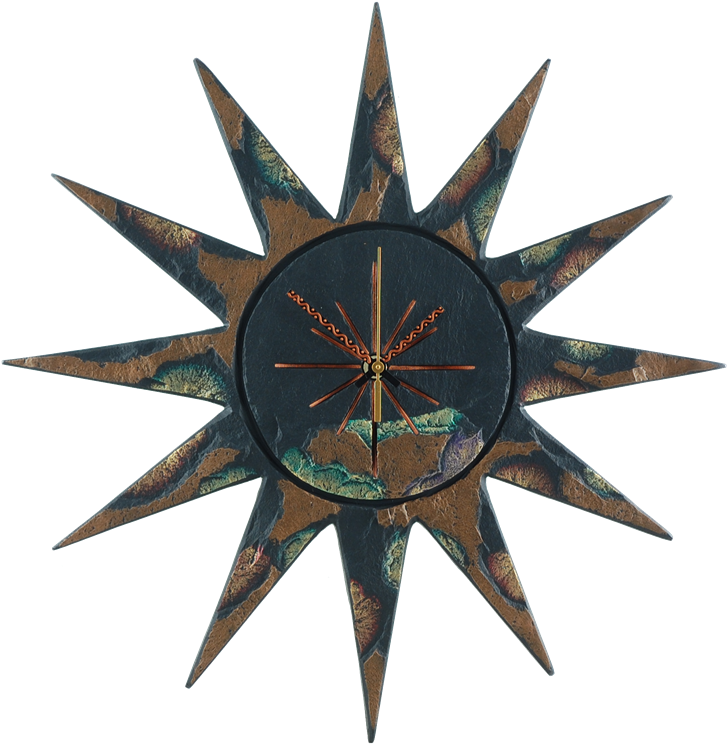 Sun Clock Gold Green Edge - Stainless Browser Logo (748x768), Png Download