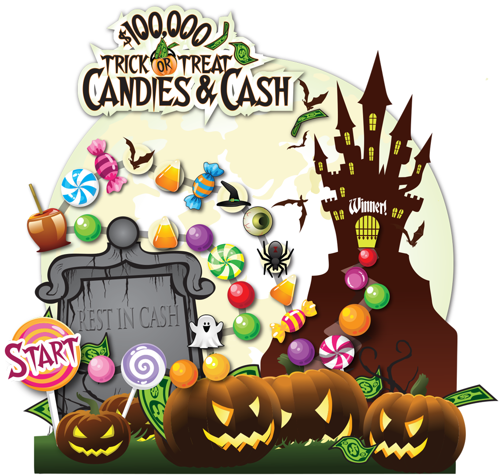 Candies & Cash Halloween - Chocolate (1000x950), Png Download