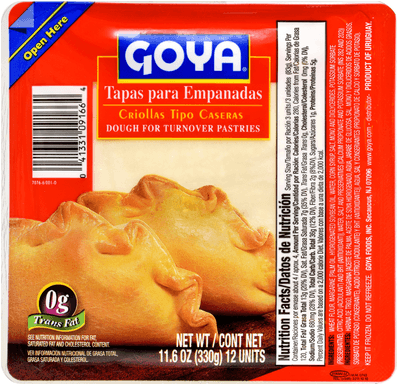 Goya Tapas Criolla Empanada, - Tapas Hojaldradas Dough For Turnover Pastries (650x499), Png Download