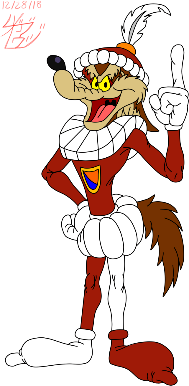 Royal Page Wile E - Royal Page Coyote Looney Tunes (700x1350), Png Download