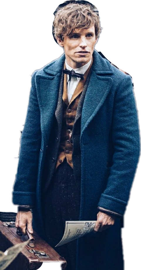 Newt Scamander Blue Coat (480x920), Png Download