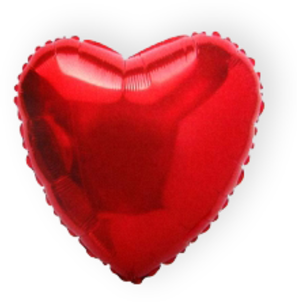 Heart Foil Balloon - Foil Heart Balloon Png (640x800), Png Download