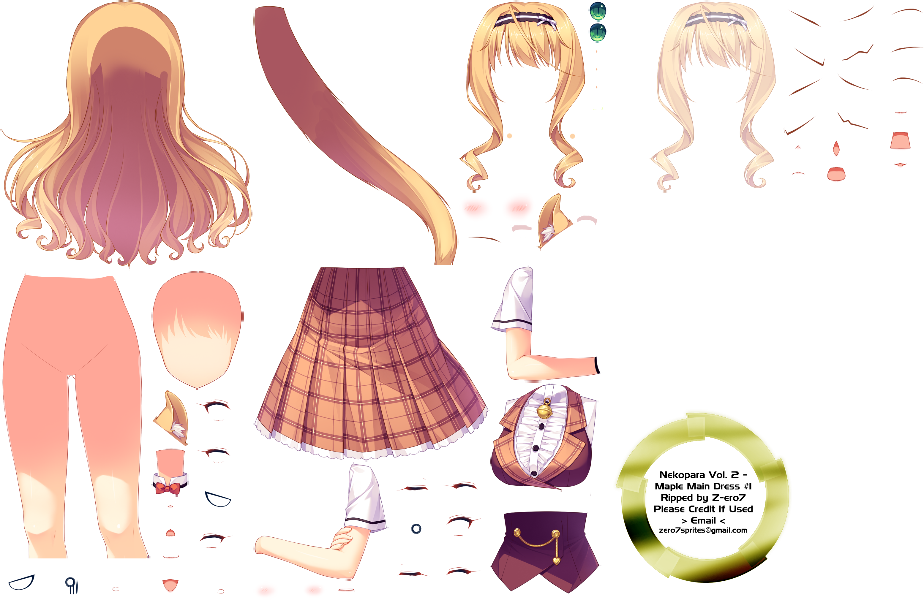 Click For Full Sized Image Maple Main Dress - Nekopara Vol 3 Maple (3110x2044), Png Download