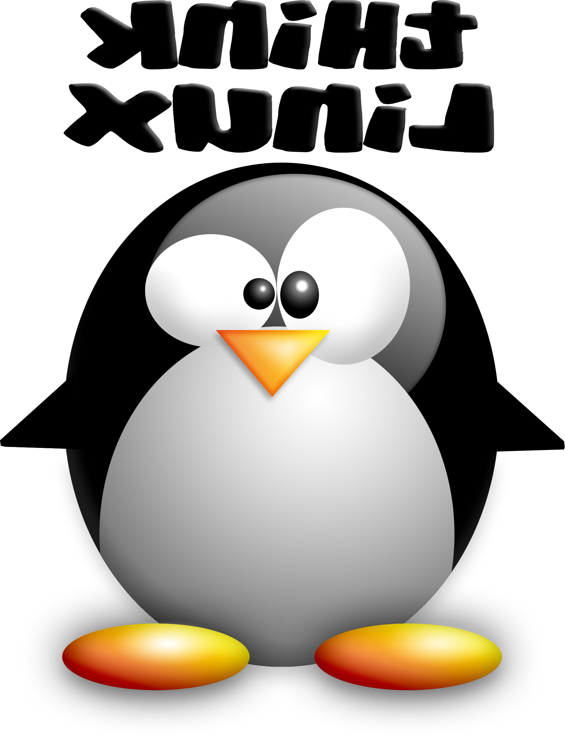 T-shirt Tux - Penguin Icon (1881x2445), Png Download