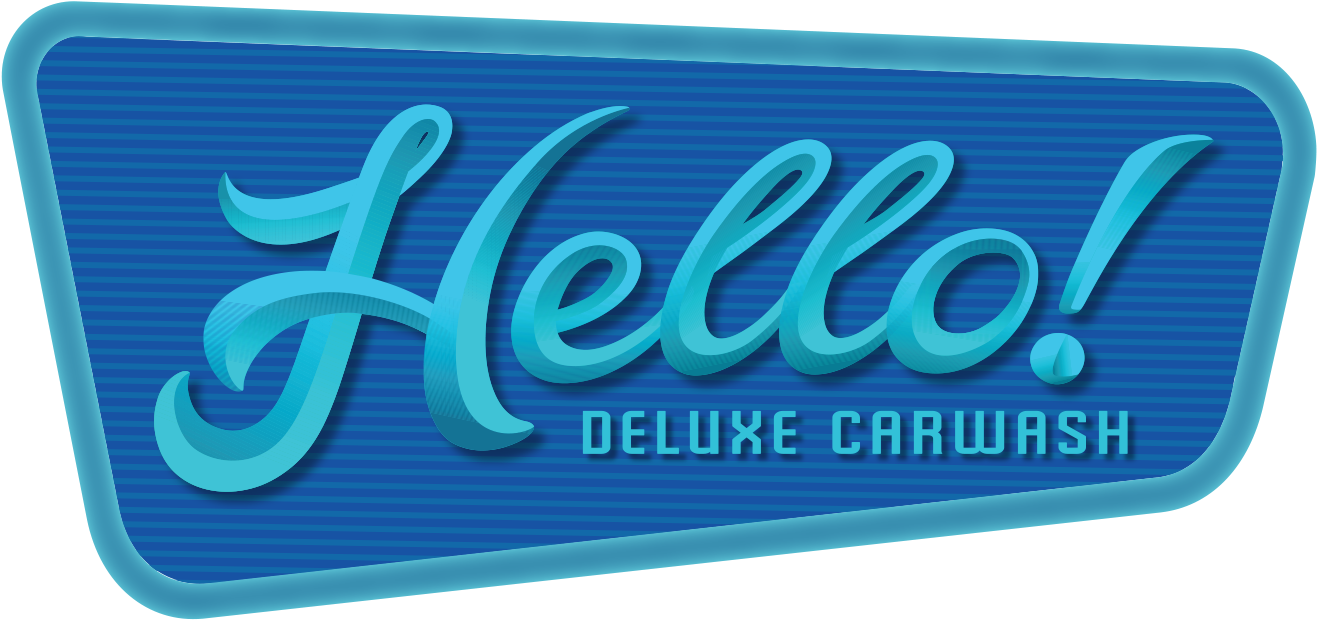 Hello Deluxe Car Wash - Graphic Design (1390x692), Png Download