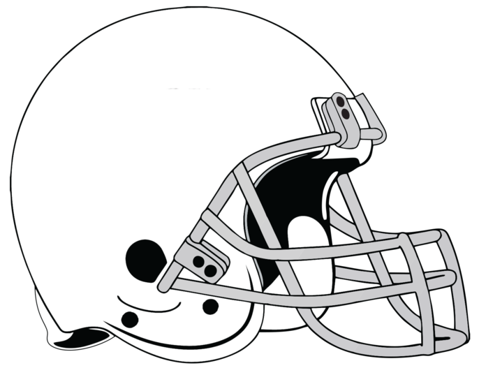 Football Helmet Yard Signs - Blank White Football Helmet (686x527), Png Download