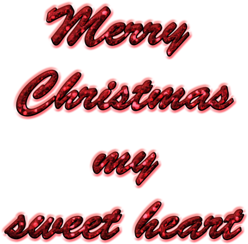 Merry Christmas My Sweet Heart - Calligraphy (1024x717), Png Download