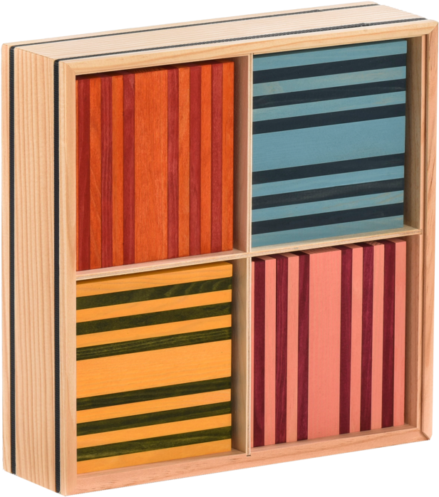 100 Octocolour Wooden Plank Set - Kapla Toy (1200x801), Png Download