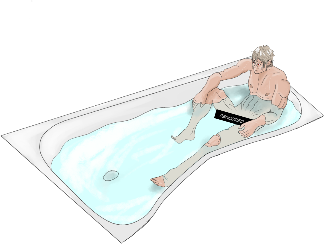 Bakugou In Bath - Leisure (1280x905), Png Download
