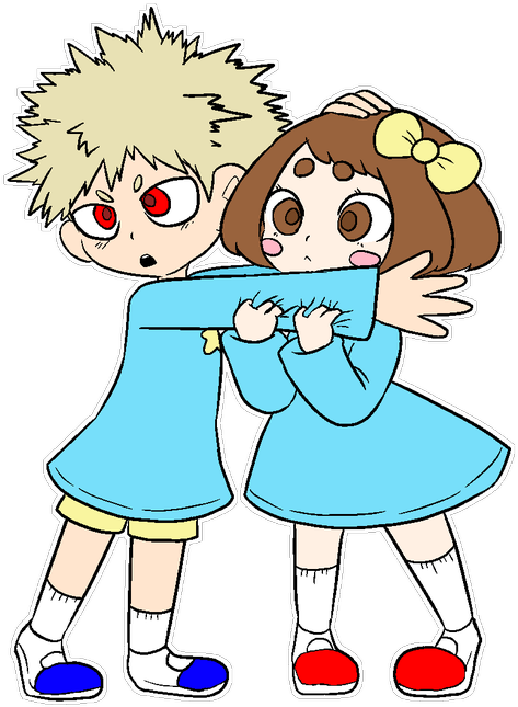 #kacchako #bakugou #uraraka #bnha #mha #myheroacademia - Cartoon (558x680), Png Download