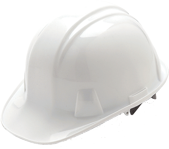White Snap Lock Suspension Hard Hat - Hard Hat (600x600), Png Download