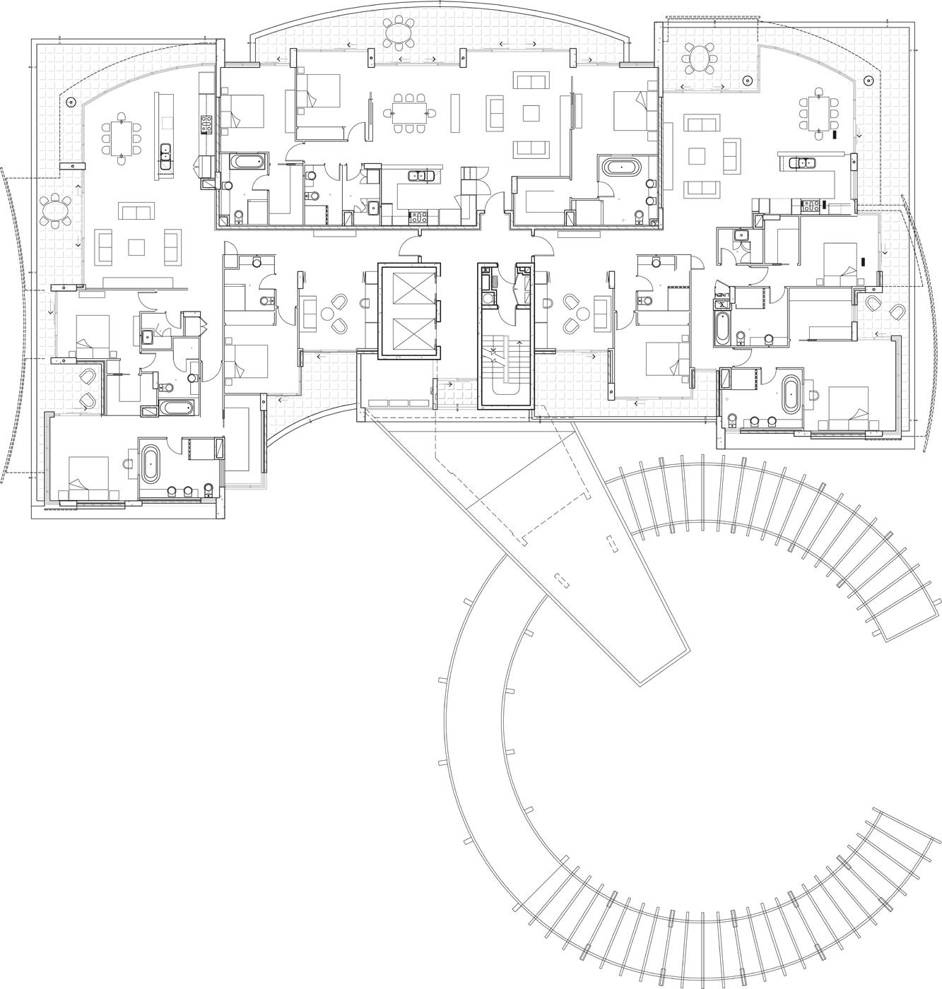 Web - Hedges08 - Floor Plan (1333x1400), Png Download
