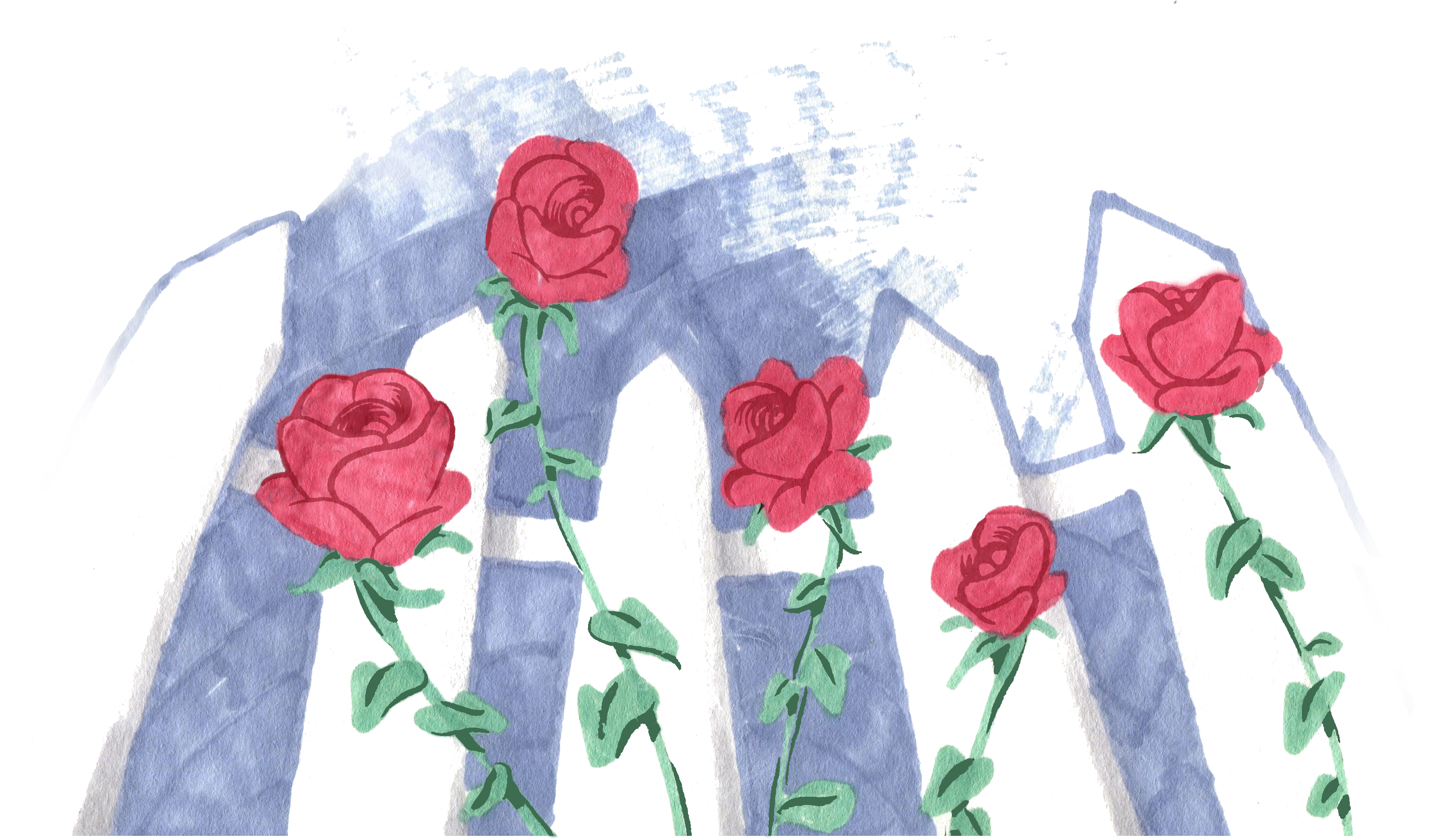 Garden Roses (3147x1913), Png Download
