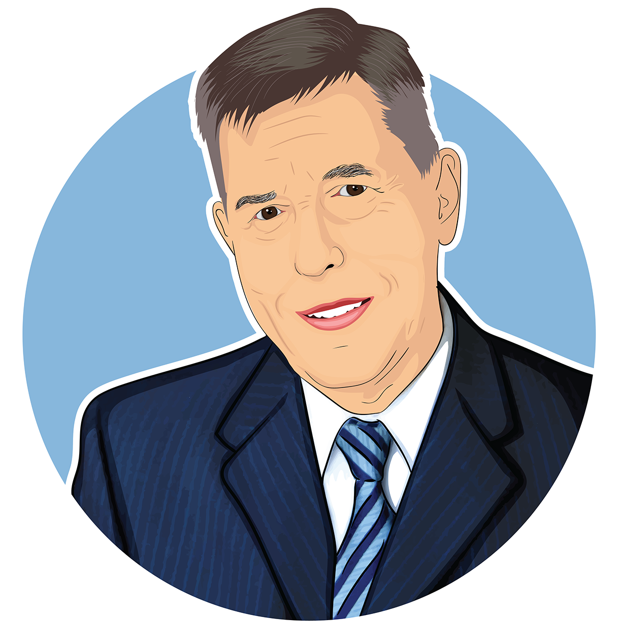 Dahl Circle Portrait - Portrait Of A Man (1500x1500), Png Download