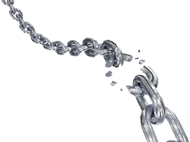 Chain Clipart Transparent Tumblr - Broken Chain Transparent Background (640x480), Png Download