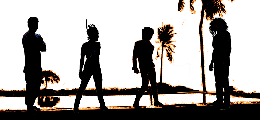 The Current Band - Silhouette (880x407), Png Download