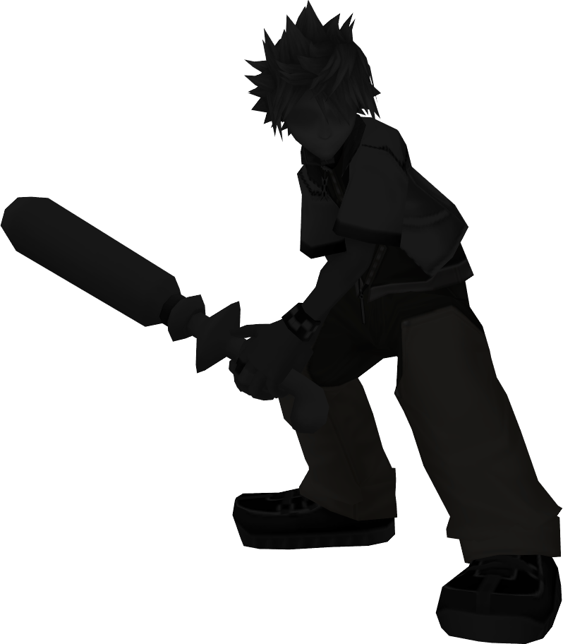 Kingdom Hearts Shadow Roxas (798x912), Png Download