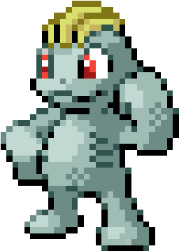 Pokemon Machop Cross Stitch (595x595), Png Download