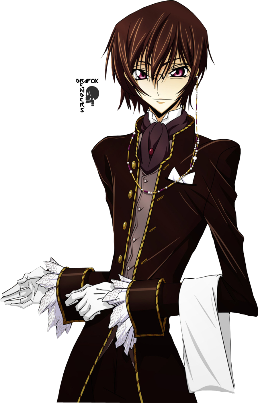 Lelouch Lamperouge Official Art Cat (900x1407), Png Download