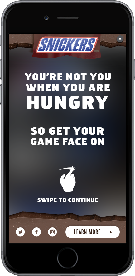 Snickers Interactive Interstitial - Snickers (636x986), Png Download