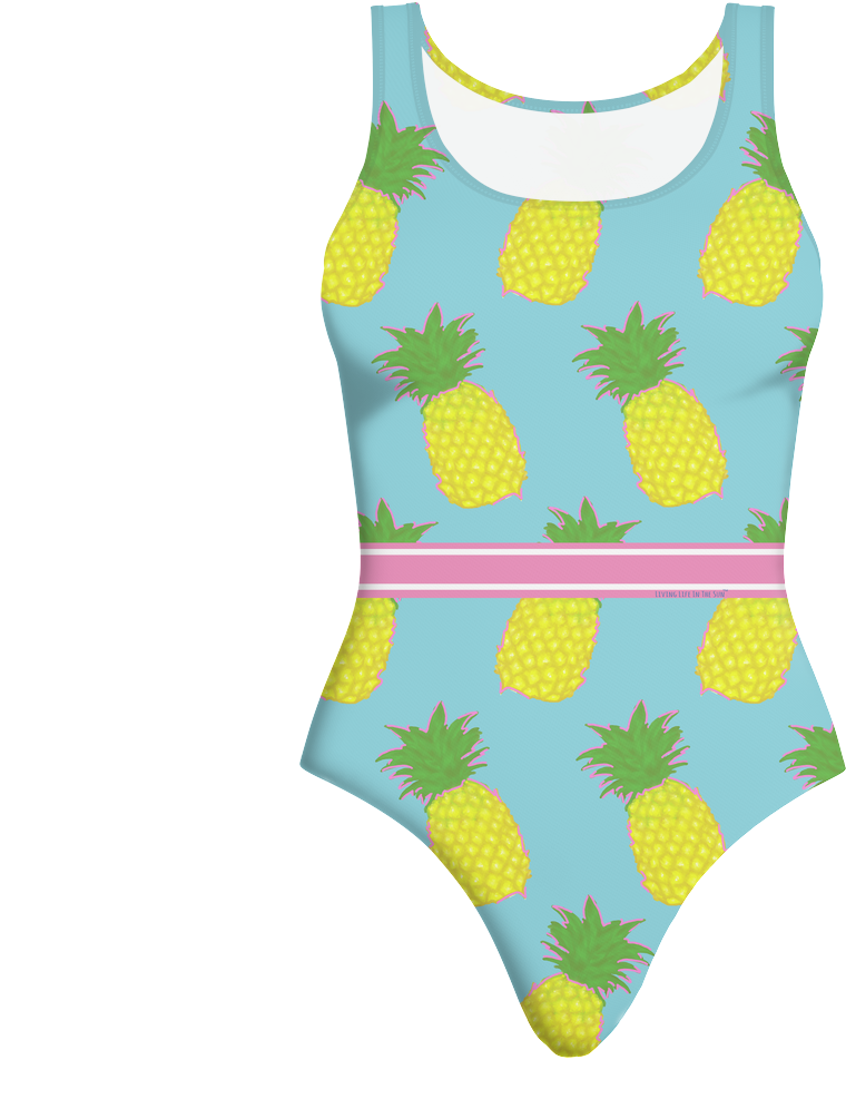 Pineapple Swimsuit - Pineapple Swimwear (1024x1024), Png Download