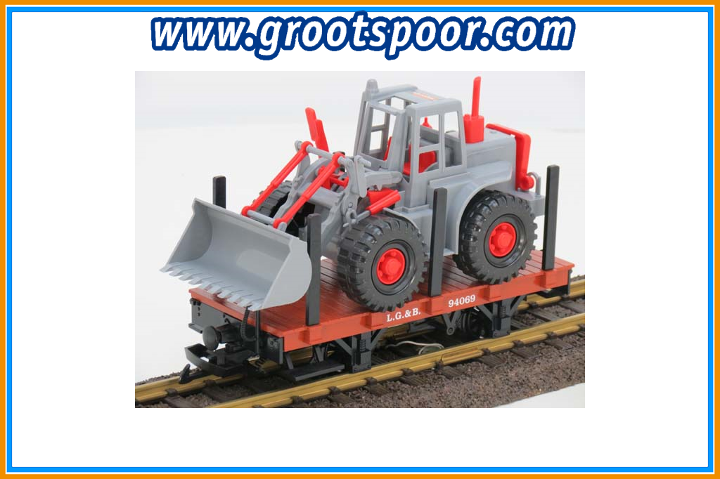 Lgb 94069 Toy Train Platte Wagen Beladen Met Schovel - Scale Model (1024x682), Png Download