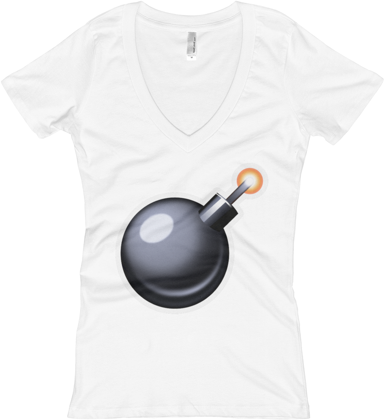 Women's Emoji V-neck - Sauté Pan (1000x1000), Png Download