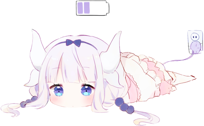 Kanna Maid Emoji (946x844), Png Download
