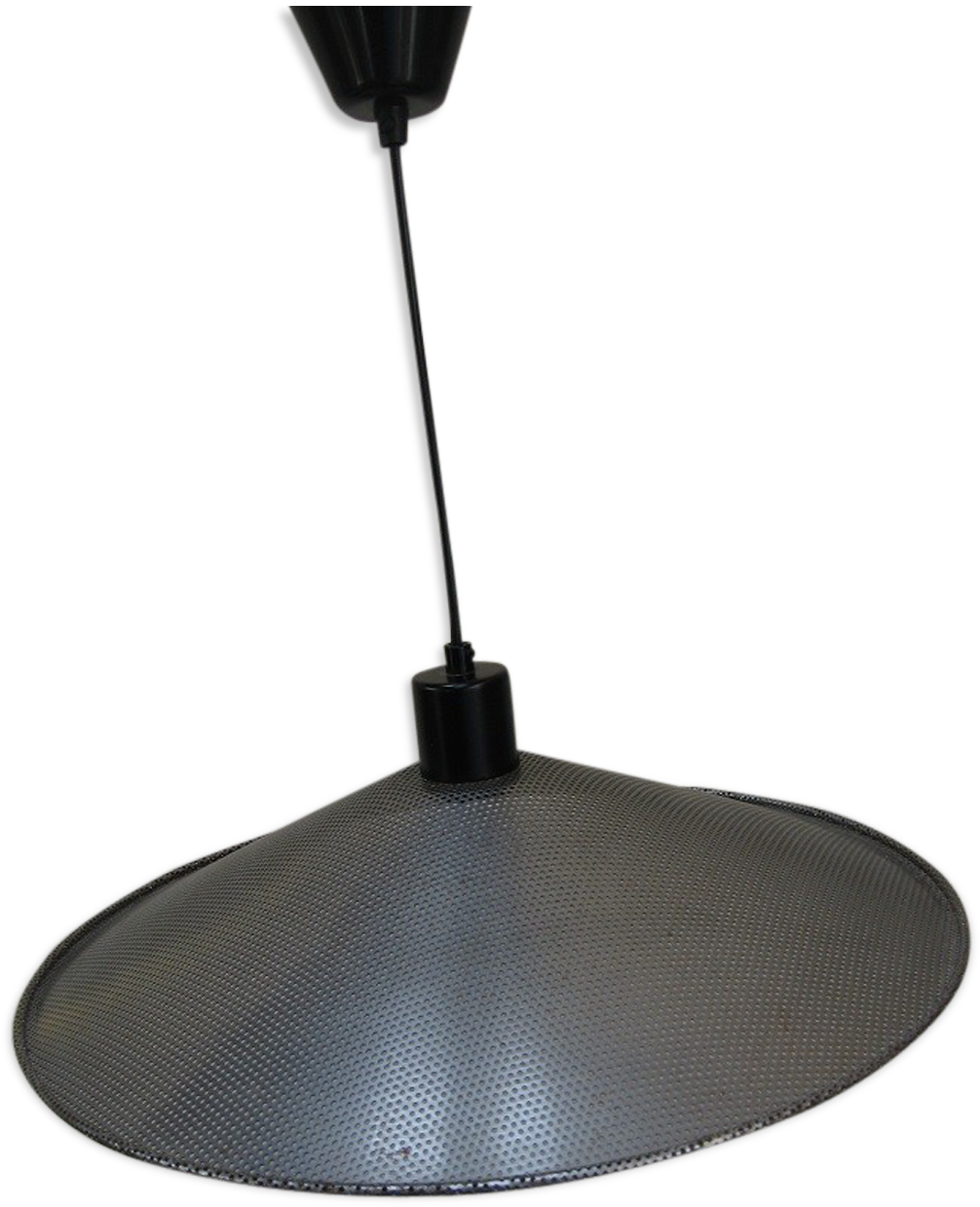 Hanging Lamp Shade Perforated Metal Industrial Style - Lampshade (1457x1457), Png Download