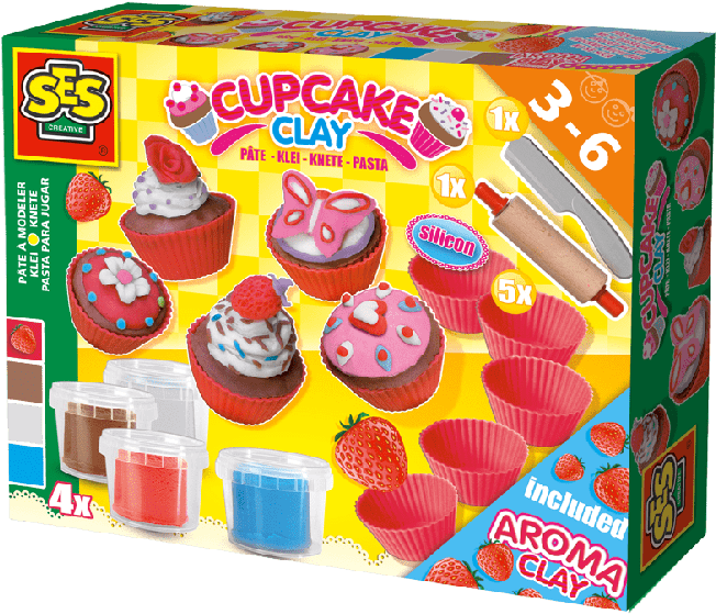 Ses Super Clay Cupcakes - Ses Creative (700x589), Png Download