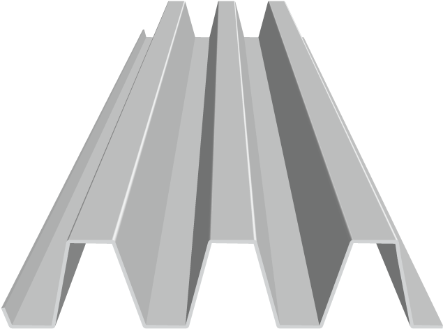 Tdr-6 - Wall - Deep Corrugated Metal Roofing (640x485), Png Download