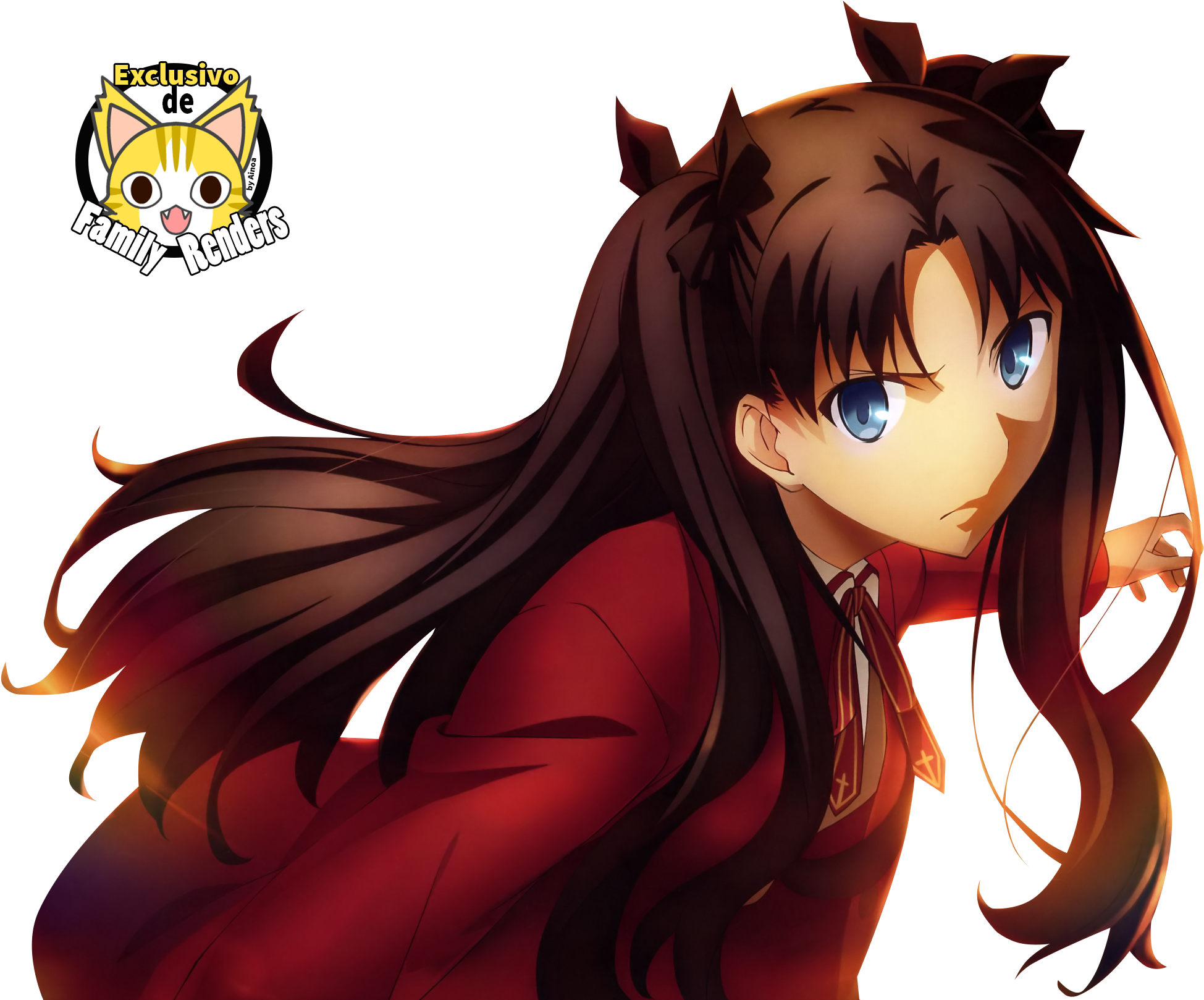Tohsaka Rin Render (2000x1669), Png Download
