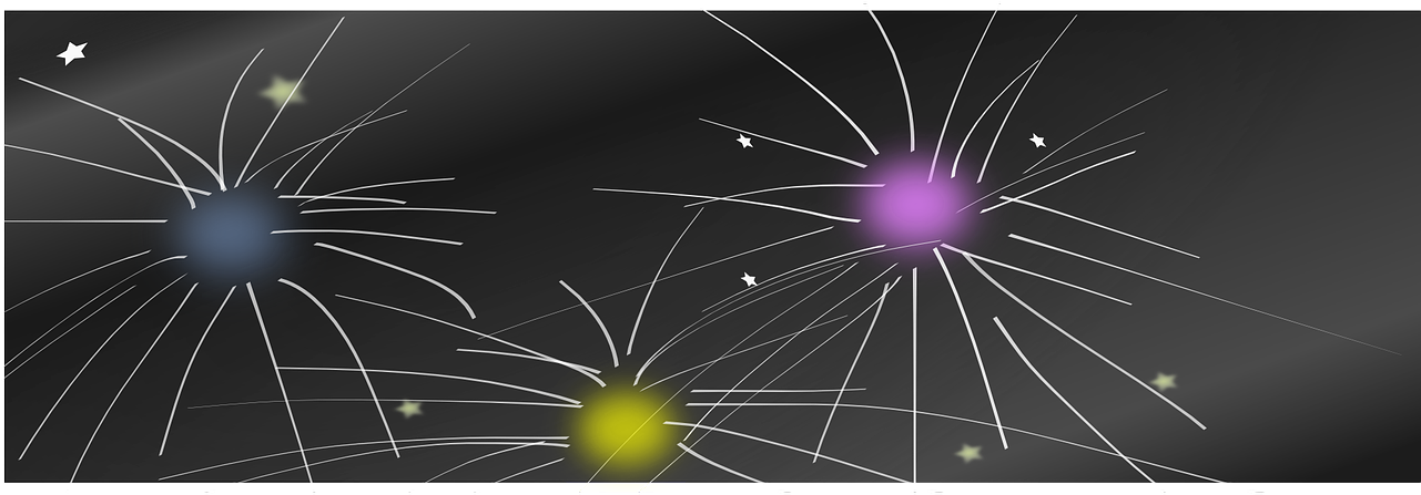 Fireworks,new Vector Graphics - Fete De L Indépendance Du Gabon (1280x640), Png Download