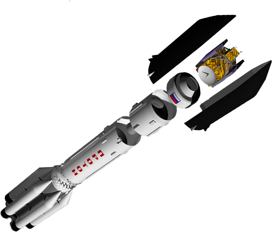 Proton Breeze M - Proton Rocket Second Stage (1122x850), Png Download