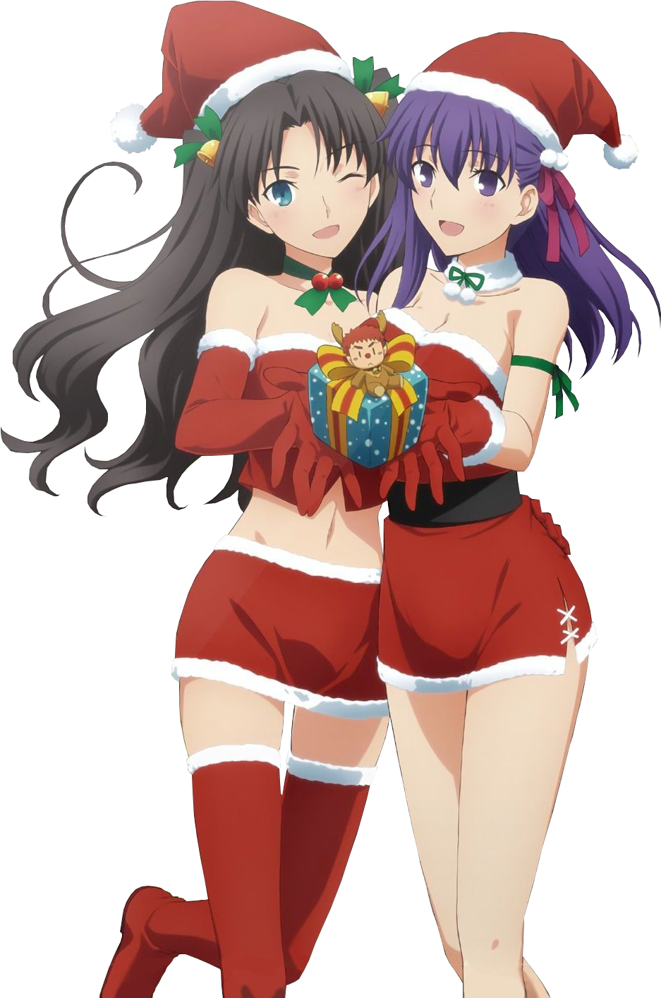 Fate Stay Night Christmas (1001x1442), Png Download