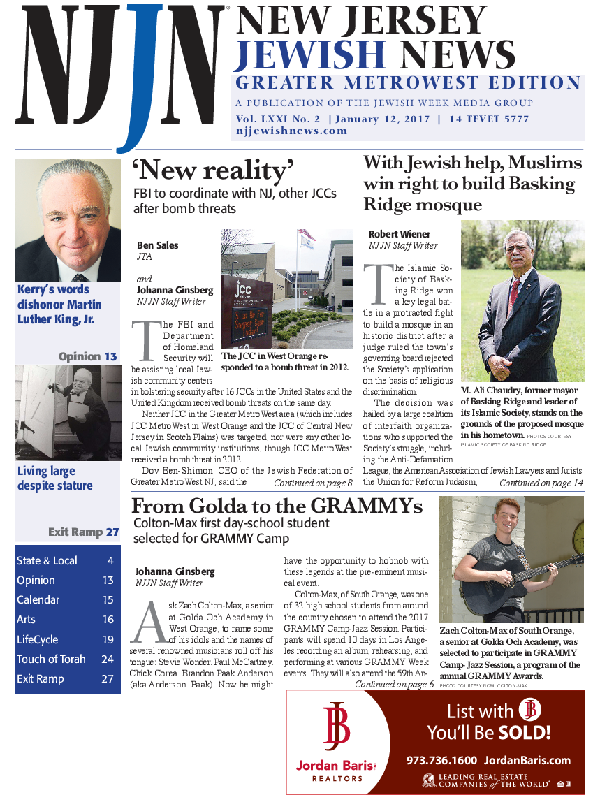 New Jersey Jewish News (925x1225), Png Download