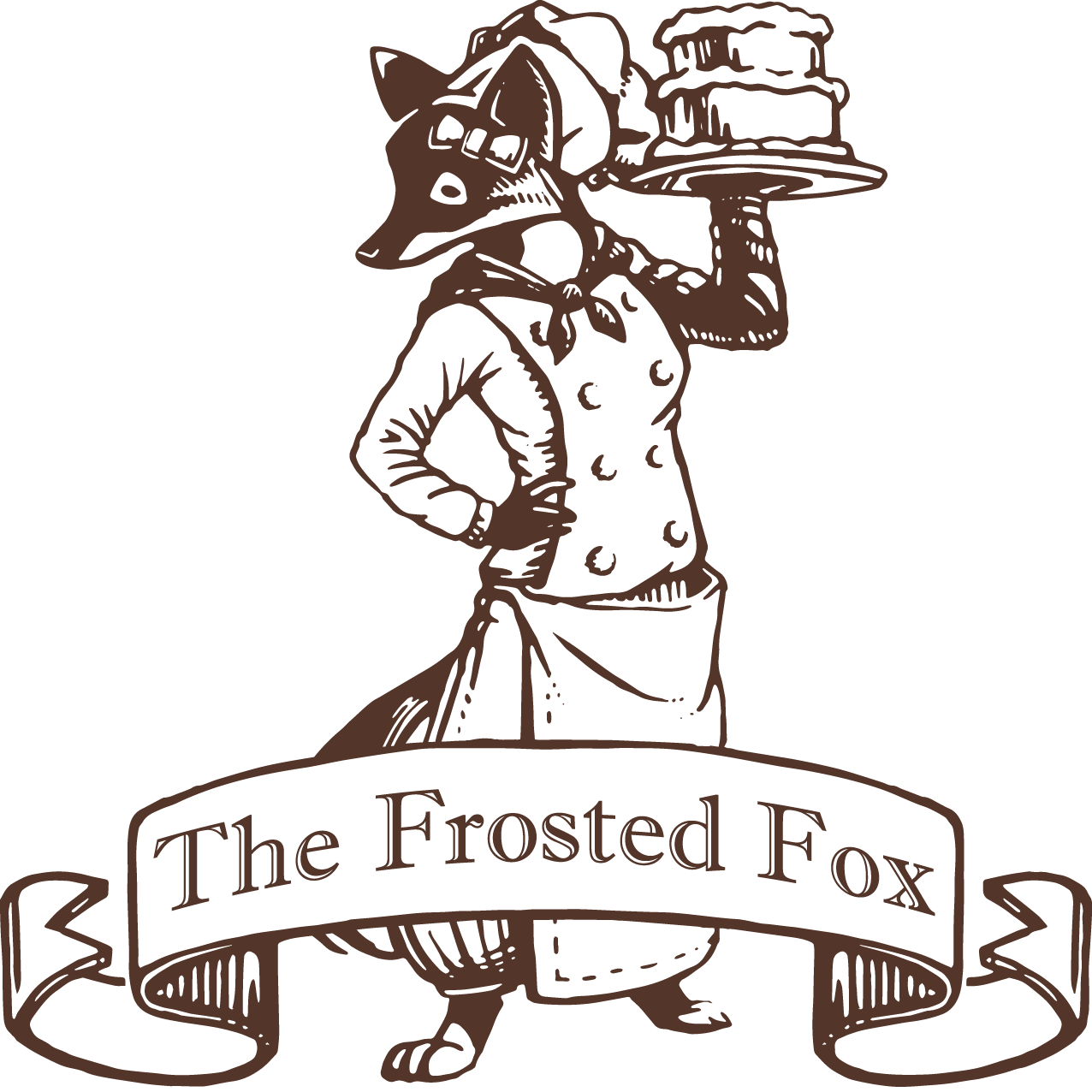Frosted Fox Cakeshop - Illustration (1276x1276), Png Download